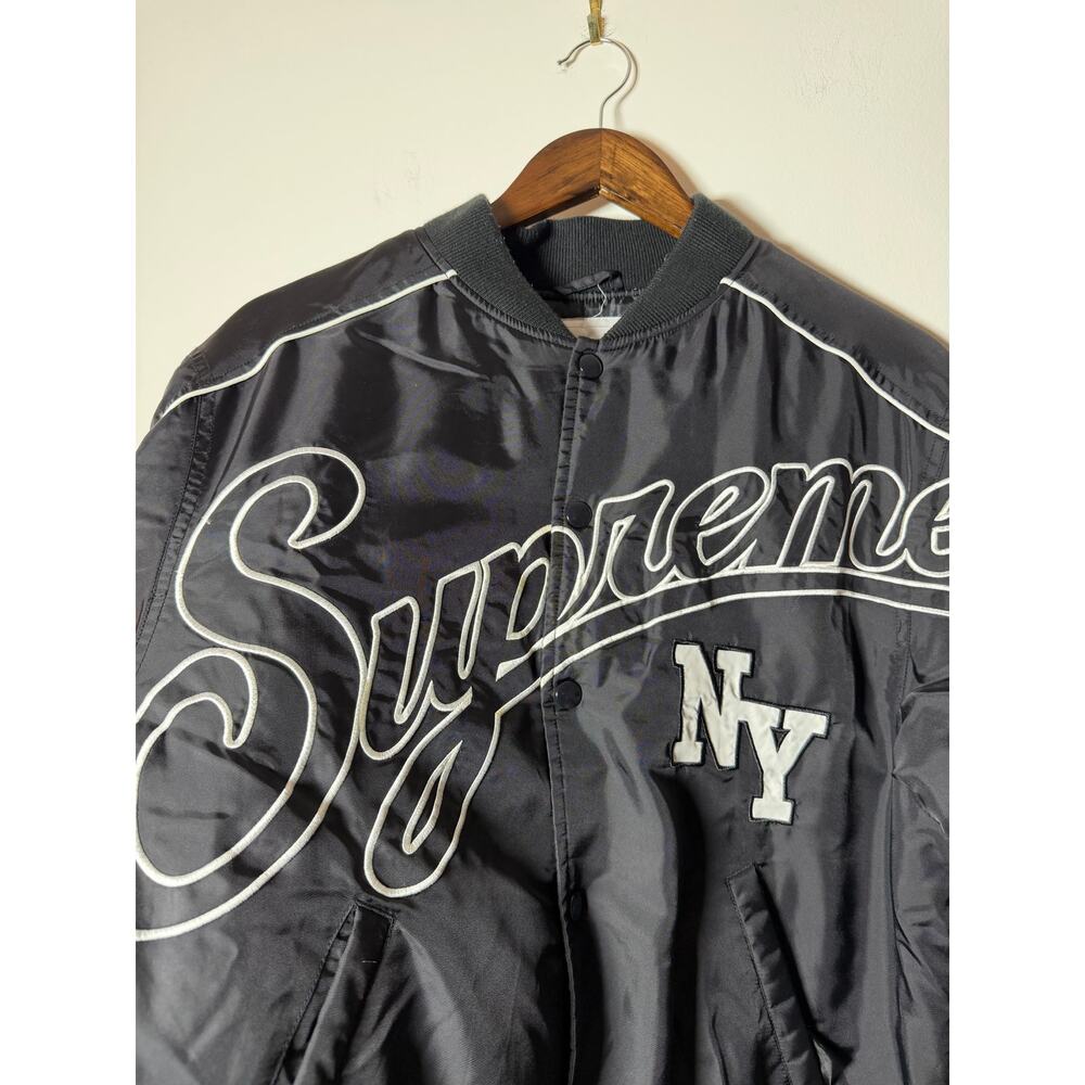 Supreme Contrast Script Varsity Jacket - image 2